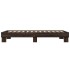 Estructura cama madera ingeniería metal marrón roble 90x190
