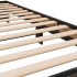 Estructura cama madera ingeniería metal marrón roble 90x190