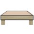 Estructura cama madera ingeniería metal roble Sonoma 90x200