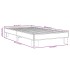 Estructura cama madera ingeniería metal roble Sonoma 90x200