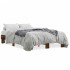 Estructura cama madera ingeniería metal roble ahumado