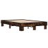 Estructura cama madera ingeniería metal roble ahumado