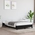 Estructura de cama sin colchón tela negro 120x190