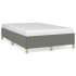 Estructura de cama sin colchón tela gris oscuro 120x190