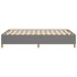 Estructura de cama sin colchón tela gris oscuro 120x190
