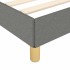 Estructura de cama sin colchón tela gris oscuro 120x190