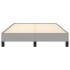 Estructura de cama sin colchón tela gris claro 120x190