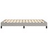 Estructura de cama sin colchón tela gris claro 120x190