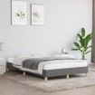Estructura de cama sin colchón tela gris oscuro 120x190 cm