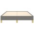 Estructura de cama sin colchón tela gris oscuro 120x190