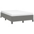 Estructura de cama sin colchón tela gris oscuro 120x190