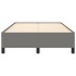 Estructura de cama sin colchón tela gris oscuro 120x190
