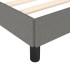 Estructura de cama sin colchón tela gris oscuro 120x190