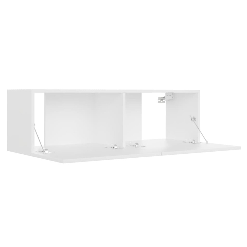 Mueble para TV pared madera contrachapada blanco 100x30x30