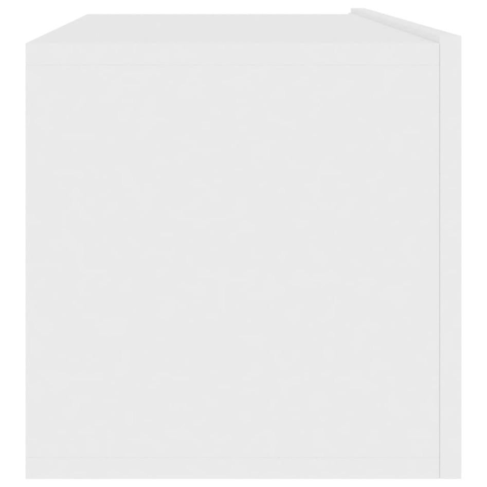 Mueble para TV pared madera contrachapada blanco 100x30x30