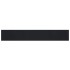 Alfombra rectangular bambú negro 80x1000