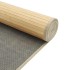 Alfombra rectangular bambú color natural claro 60x1000