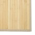 Alfombra rectangular bambú color natural claro 60x1000