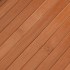 Alfombra rectangular bambú marrón 70x1000