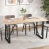 Tablero de mesa rectangular 3 uds madera de pino 80x53x1,7
