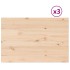 Tablero de mesa rectangular 3 uds madera de pino 80x53x1,7