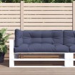 Cojines para muebles de palets 3 unidades tela azul marino