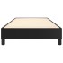Estructura de cama sin colchón cuero sintético negro 90x190