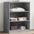 Armario de madera de ingeniería gris hormigón 77x48x102