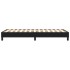 Estructura de cama sin colchón cuero sintético negro 80x200