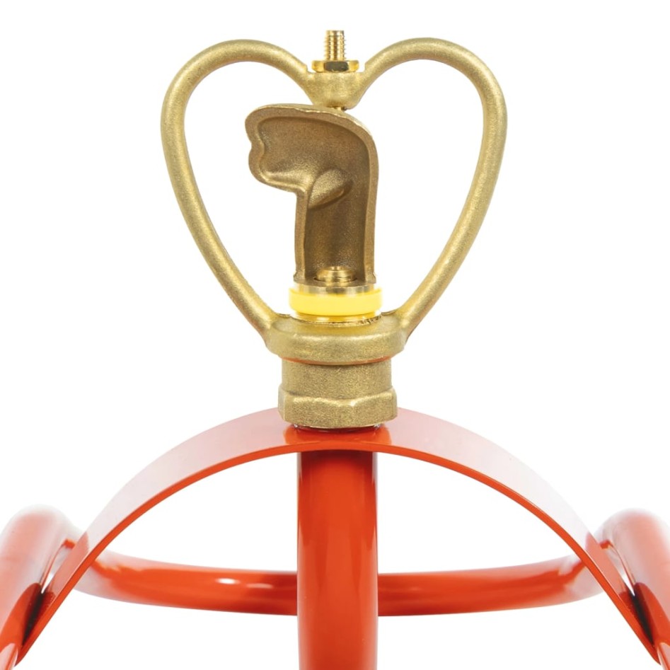 Trineo de aspersores con ruedas y cabezal giratorio acero