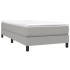 Estructura de cama sin colchón tela gris claro 90x200