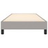 Estructura de cama sin colchón tela gris claro 90x200