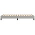 Estructura de cama sin colchón tela gris claro 90x200