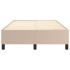 Estructura cama sin colchón cuero sintético capuchino