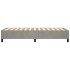 Estructura de cama sin colchón terciopelo gris claro 90x200