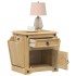 Mesita de noche Corona madera maciza de pino 45x35x47,5