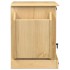Mesita de noche Corona madera maciza de pino 45x35x47,5