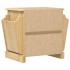 Mesita de noche Corona madera maciza de pino 45x35x47,5