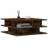 Mesa de centro madera de ingeniería roble ahumado 70x70x29