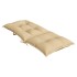 Cojines silla respaldo alto 4 uds tela beige melange