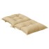Cojines silla respaldo bajo 4 ud tela beige melange 100x50x7