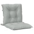 Cojines para silla respaldo bajo 4 ud tela gris claro
