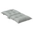 Cojines para silla respaldo bajo 4 ud tela gris claro