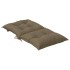 Cojines silla respaldo bajo 4 ud tela taupe melange 100x50x7