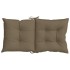 Cojines silla respaldo bajo 4 ud tela taupe melange 100x50x7