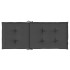 Cojines silla respaldo alto 4 uds tela gris antracita