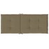Cojines silla respaldo alto 6 uds tela taupe melange