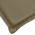 Cojines silla respaldo alto 6 uds tela taupe melange