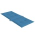 Cojines silla respaldo alto 4 uds tela azul melange 120x50x4