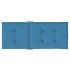 Cojines silla respaldo alto 4 uds tela azul melange 120x50x4